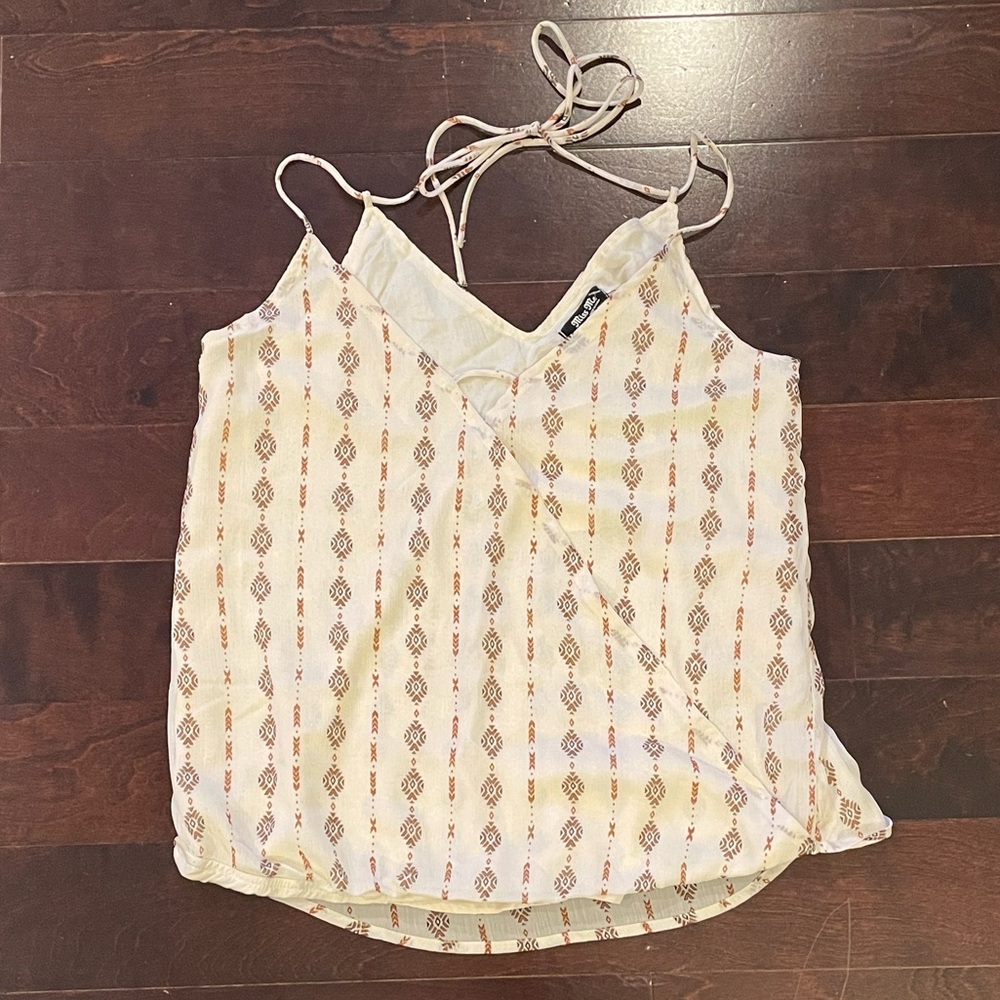 Miss Me Cream Pattern Top